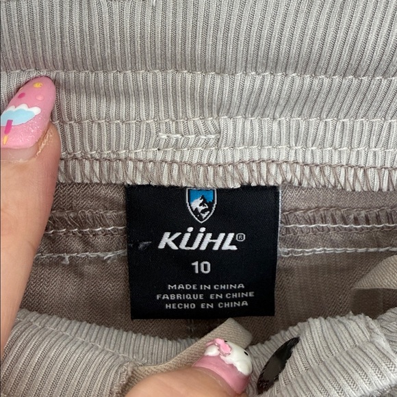 KUHL Grey Linen Blend Shorts Size 10 - Picture 2 of 12